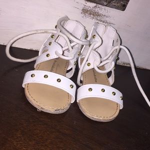 Girls lace up dress sandals